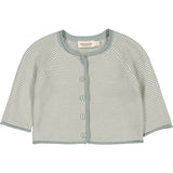 MarMar New Born Modal Mix Dusty Jade Stripe Totti Sticka Cardigan