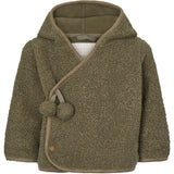 MarMar Bonded Teddy Olive Leaf Jojo Fleece Jacka