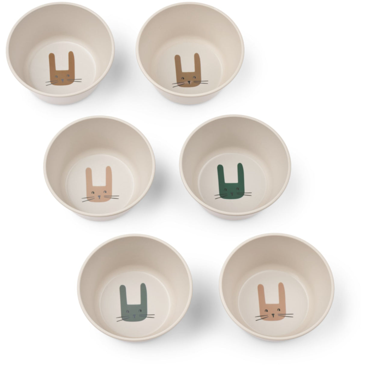 LieWood Bunny / Sandy Cees Bowl 6-Pack