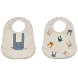 LIEWOOD Bunny / Sandy Tilda Printed Haklapp 2-Pack