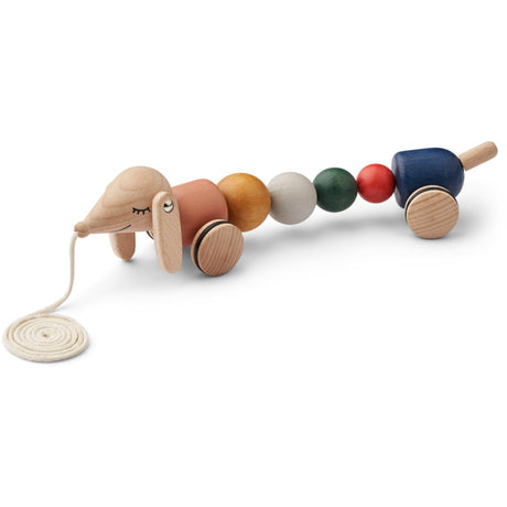 LieWood Golden Caramel Multi Mix Barthes Pull Along Toy