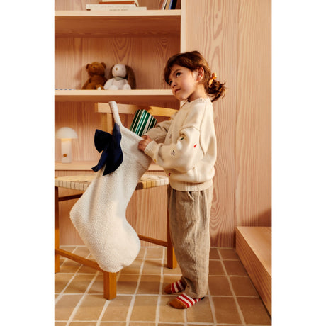 LIEWOOD Classic Navy / Sandy Eve Pile Julstrumpa