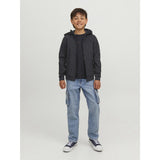 Jack & Jones Junior Svart Basic Softshelljacka med huva Noos