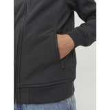Jack & Jones Junior Svart Basic Softshelljacka med huva Noos