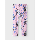 Name It Pastel Lavender Big Flowers Vivian AOP Leggings