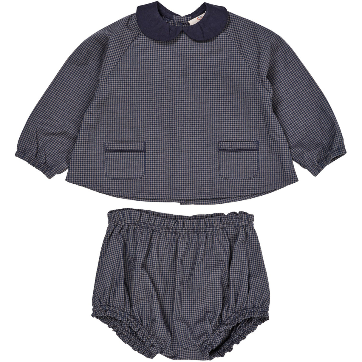 Copenhagen Colors Navy Check Combi Check Baby Set 6