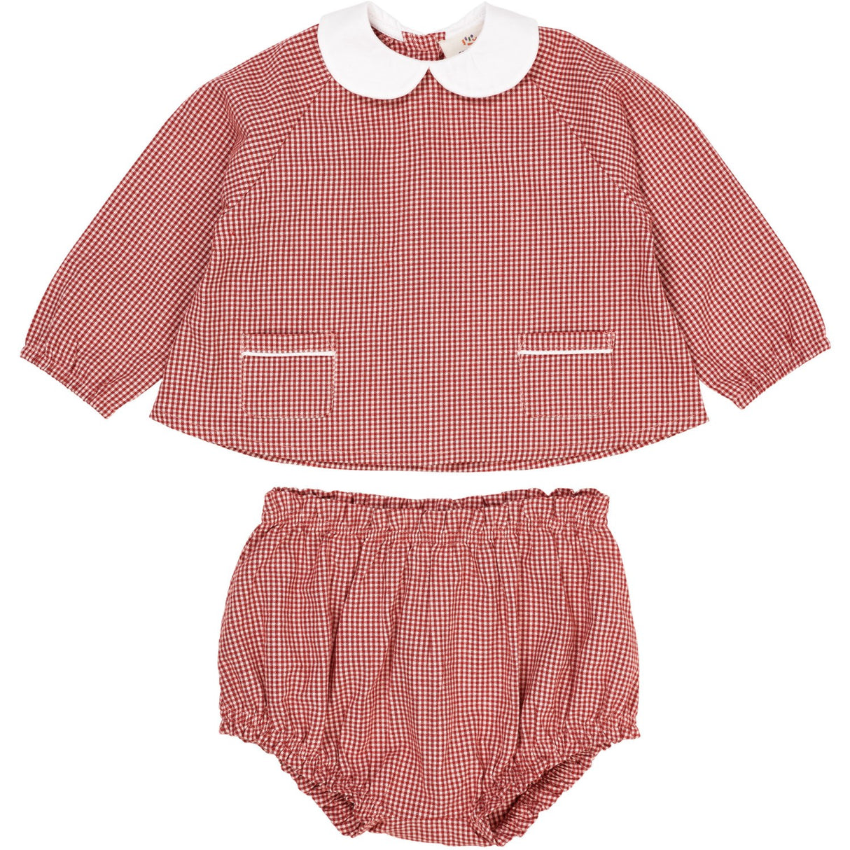 Copenhagen Colors Red Check Combi Check Baby Set 6