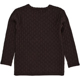 Copenhagen Colors DK Brown Merino Classic Pointelle Blouse 6