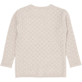 Copenhagen Colors Pale Cream Melange Merino Classic Pointelle Blus