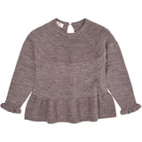 Copenhagen Colors Natural Melange Merino Knit Blus M. Volang