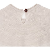 Copenhagen Colors Pale Cream Melange Merino Knit Blouse With Frill 11