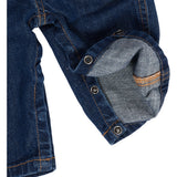 Copenhagen Colors Dark Indigo Blue Washed Organic Baby Överalls