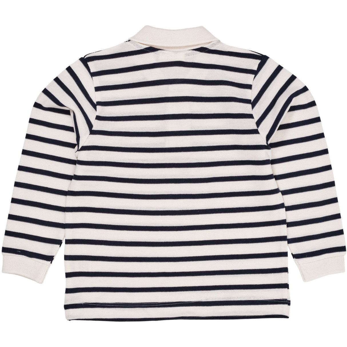 Copenhagen Colors Navy/Cream Stripe Striped Pique Pikétröja