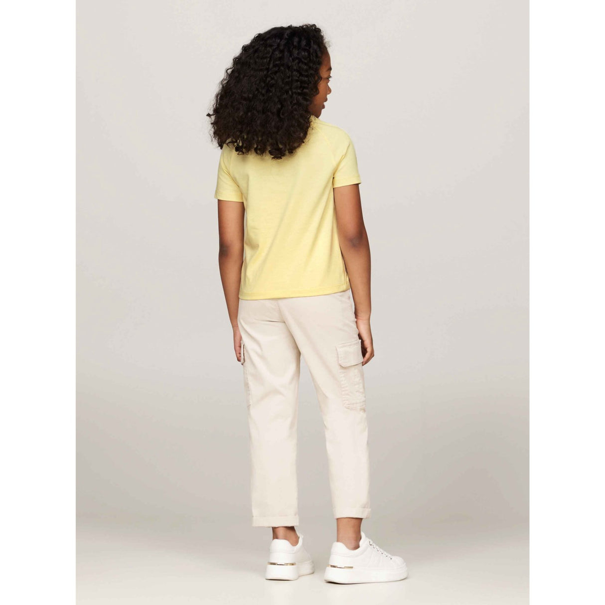 Tommy Hilfiger Lemon Zest Varsiy Foil Reg Tee Ss 5