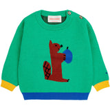 Bobo Choses Green Hungry Squirrel Jumper