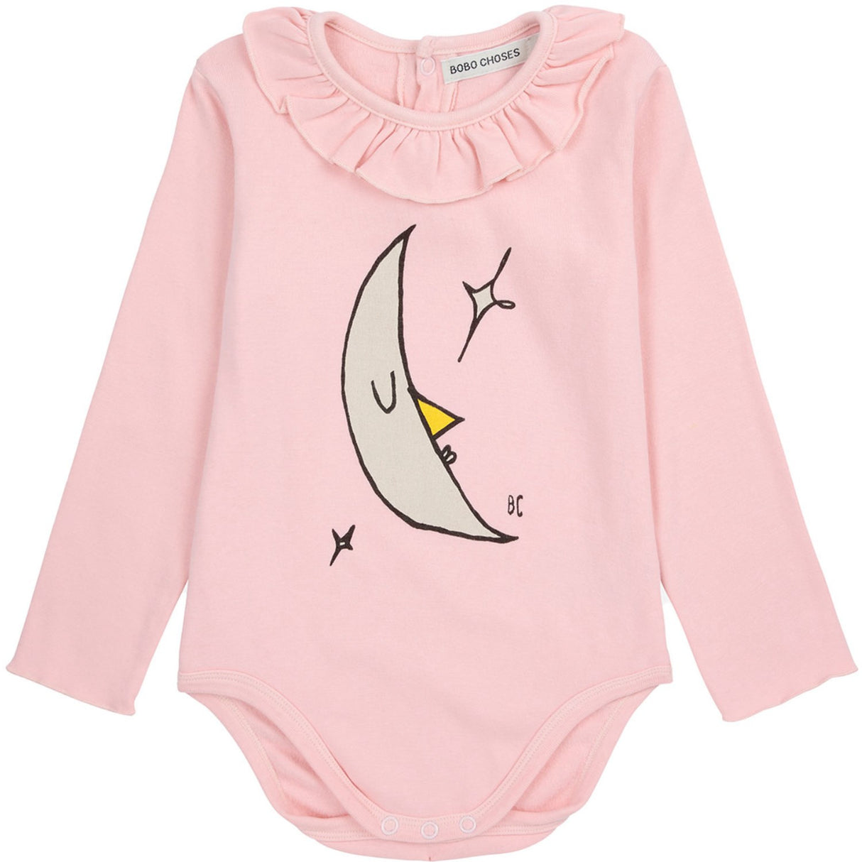 Bobo Choses Light Pink Beneath The Moon Ruffle Body