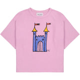 Bobo Choses Pink Faraway Castle Short Sleeve T-Shirt