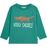Bobo Choses Dark Green The Clever Fox T-Shirt