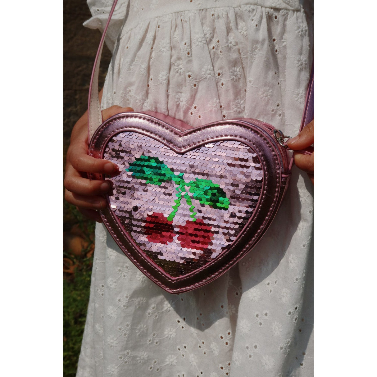 Konges Sløjd Rose  Tut Heart Sequin Bag 3