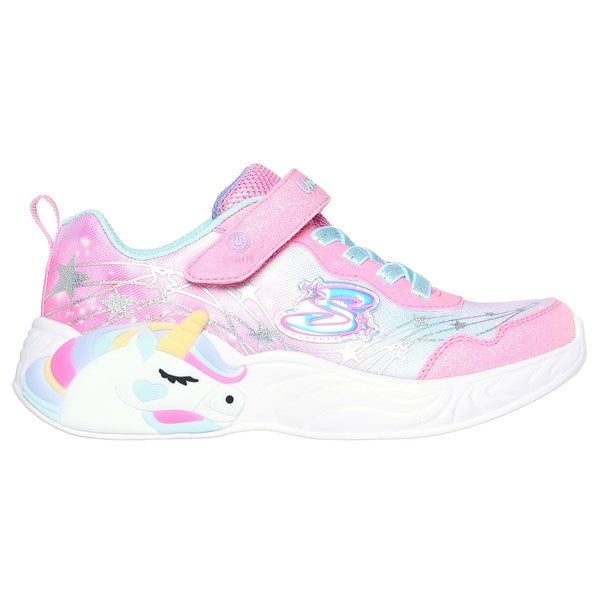 Skechers Unicorn Dreams Ombre Print & Star Skor Pink Turquoise 2