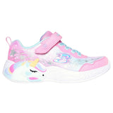 Skechers Unicorn Dreams Ombre Print & Star Skor Pink Turquoise 2