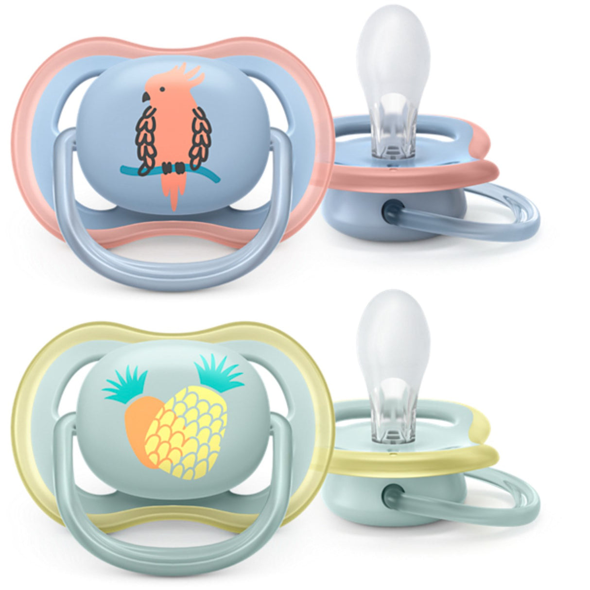 Philips Avent Ultra Air Napp 0-6 mdr Ananas/Papegøje 2-pak 3