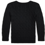 Pikétröja Ralph Lauren Pikétröja Black Cable Sweater 2