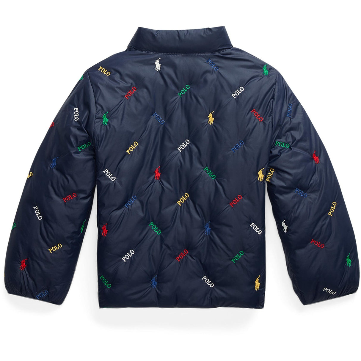 Pikétröja Ralph Lauren Newport Navy/Stafford Green Rev Tera Aoe Bomber Jacket 3