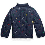 Pikétröja Ralph Lauren Newport Navy/Stafford Green Rev Tera Aoe Bomber Jacket