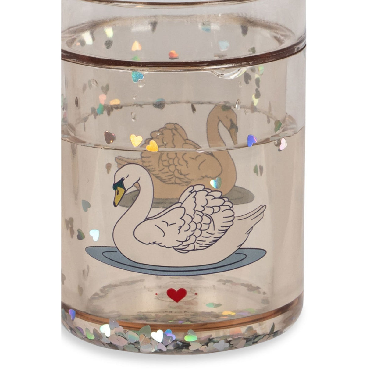 Konges Sløjd Swan Off White 2 Pack Glitter Cups