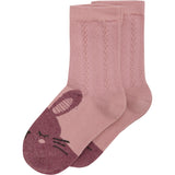 Minymo Ash Rose Socks 2-Pack 3