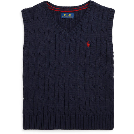 Pikétröja Ralph Lauren Rl Navy Knitted Väst