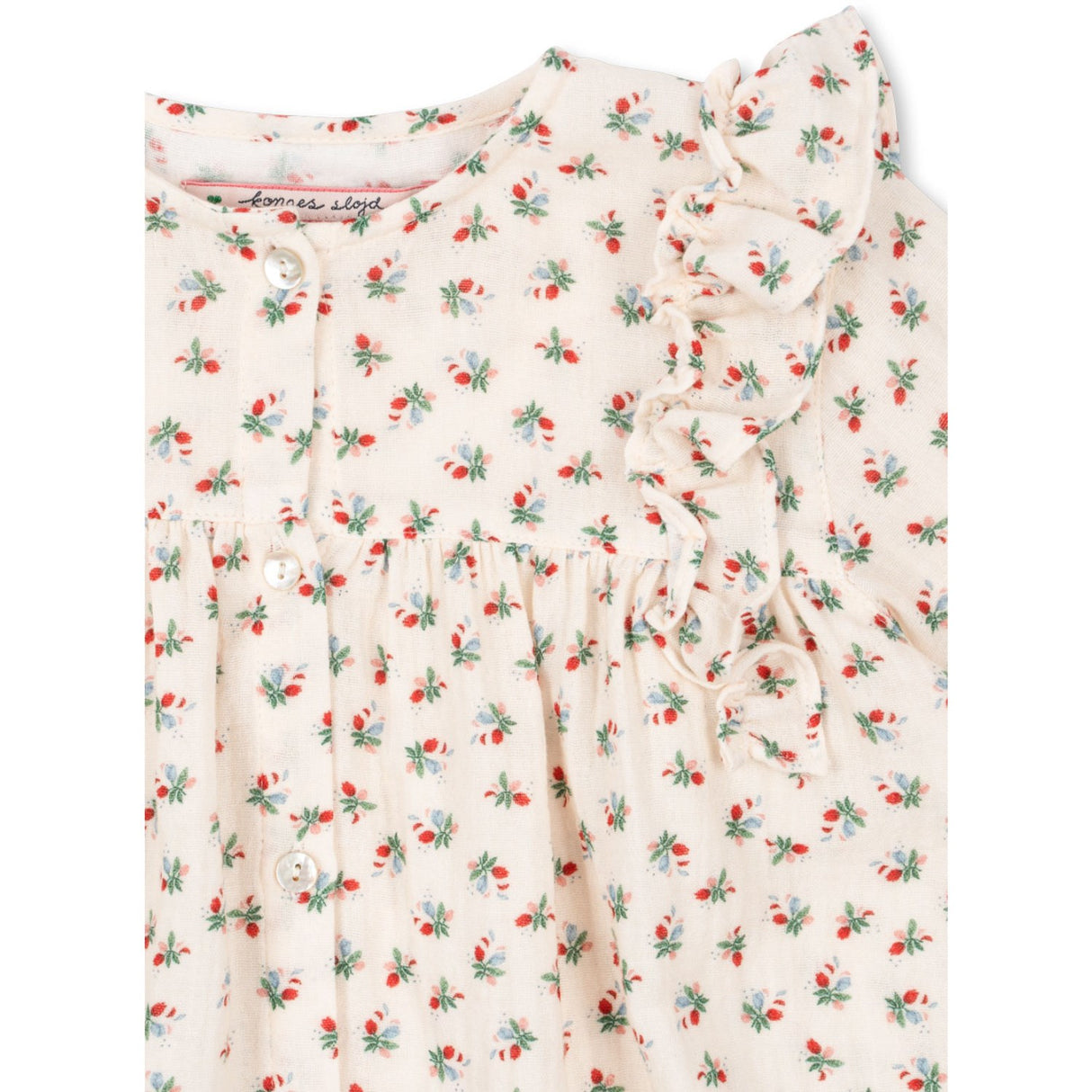 Konges Sløjd Fleur Tricolore Coco Frill Shirt Gots