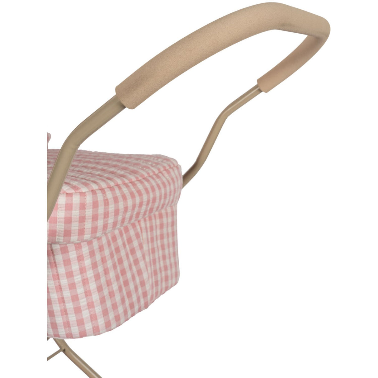 Konges Sløjd Powder Pink Check Doll Pram 10