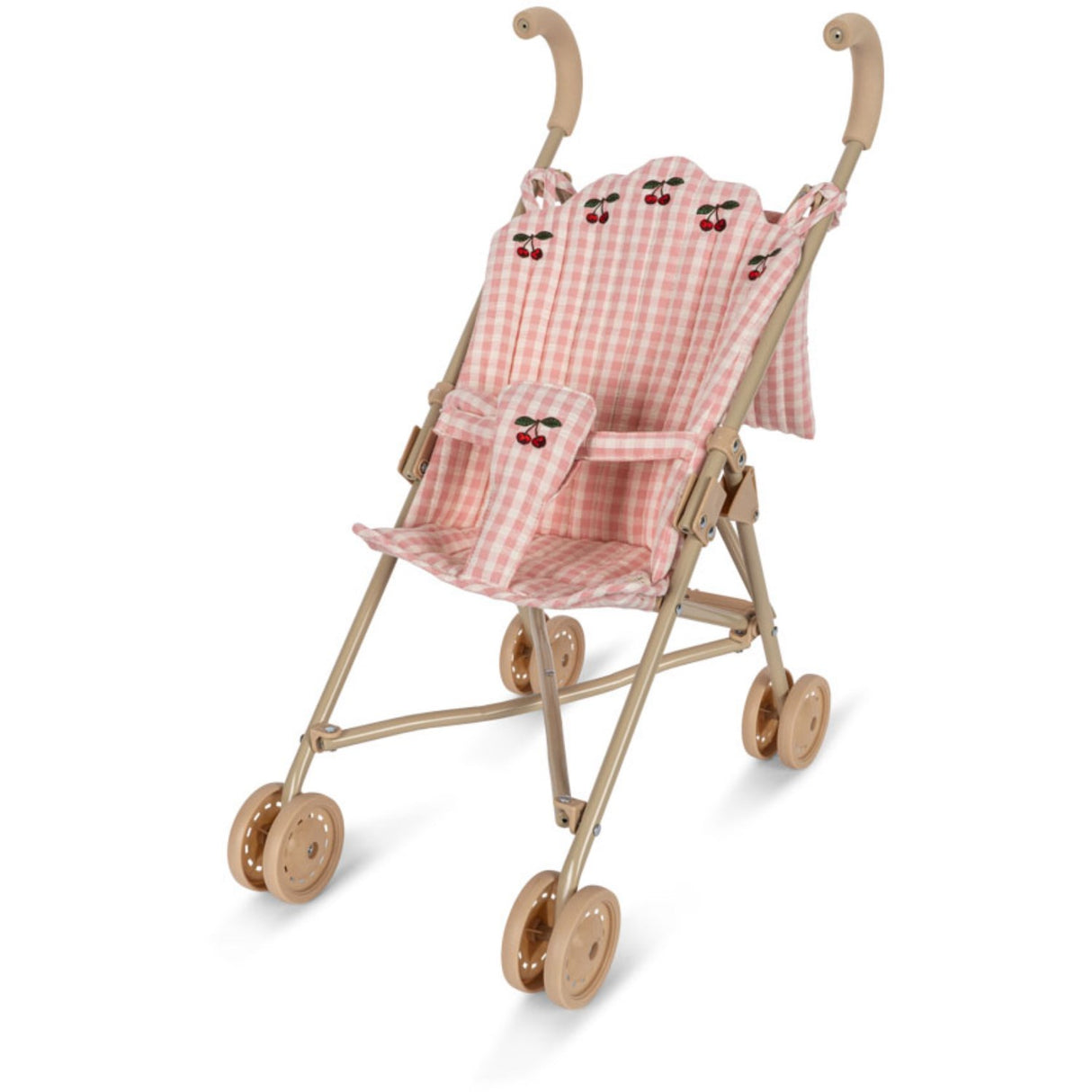 Konges Sløjd Powder Pink Check Doll Stroller