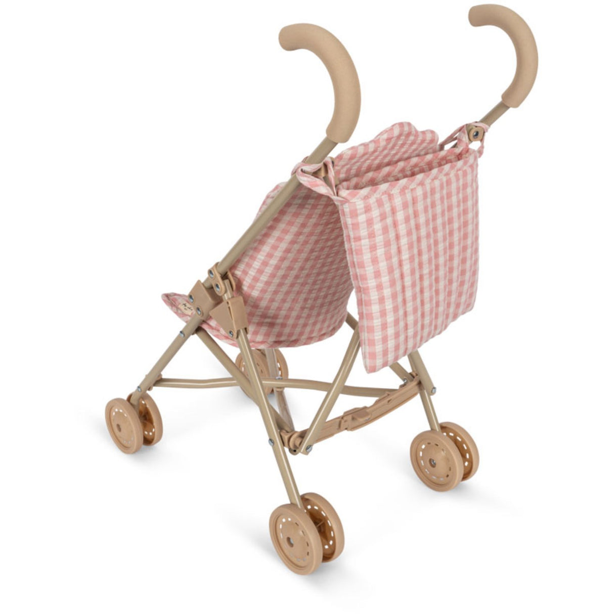 Konges Sløjd Powder Pink Check Doll Stroller