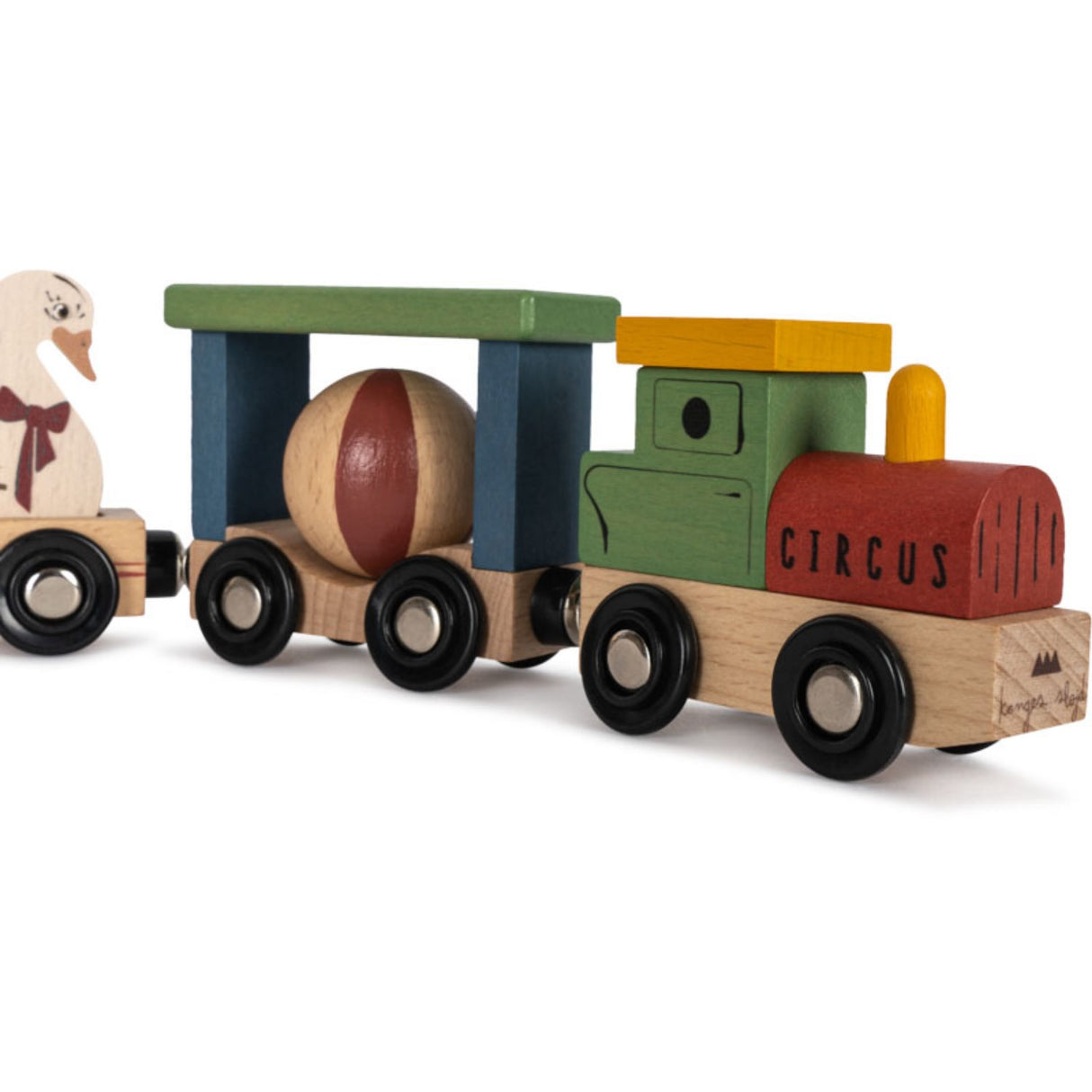 Konges Sløjd Multi Wooden Animal Train Fsc