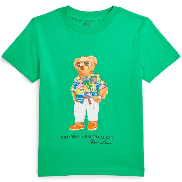 Polo Ralph Lauren Boy T-Shirt Bear Vineyard Green
