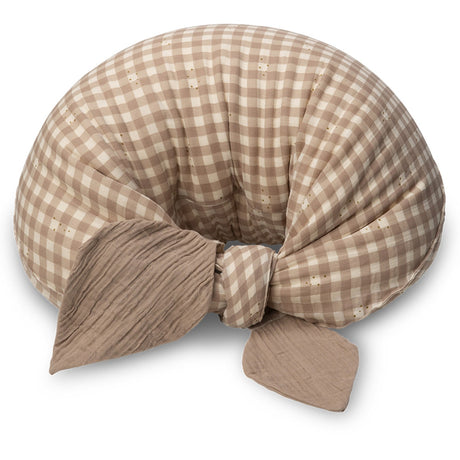 That's Mine Stardust Check Beige Moon Nursing Pillow