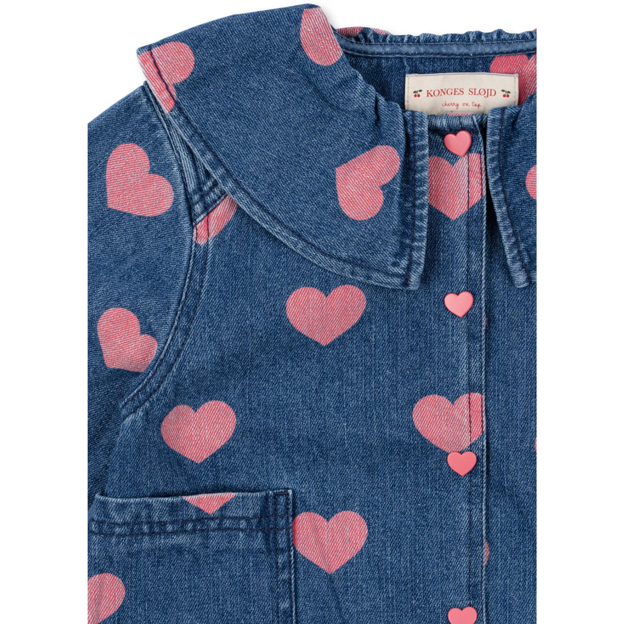 Konges Sløjd Bon Coeur Pink Magot Denim Shirt Gots