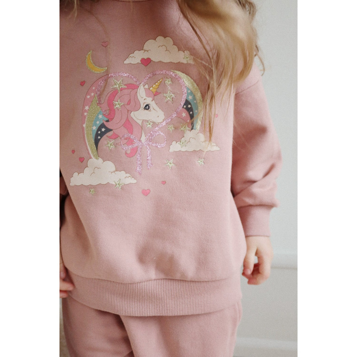 Konges Sløjd Mahochany Rose Lou Glitter Sweat Shirt Ocs