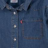Levi's BLUE Western Peasant Denim Skjorta