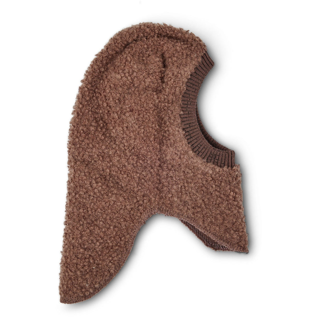 Smallstuff Rose Brown Balaclava Bouclé Merino Wool