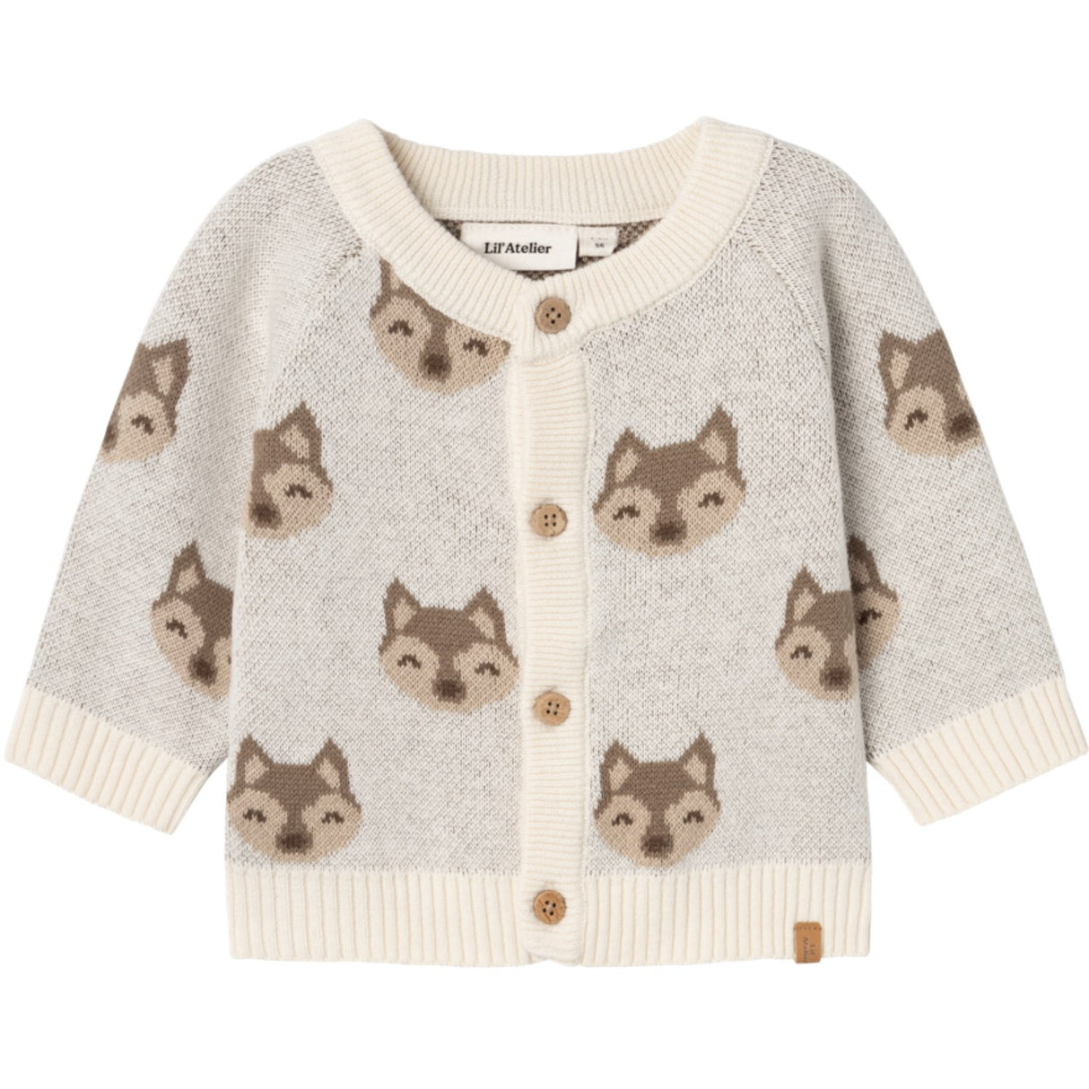 Lil'Atelier Birch Lamoe Stickad Cardigan