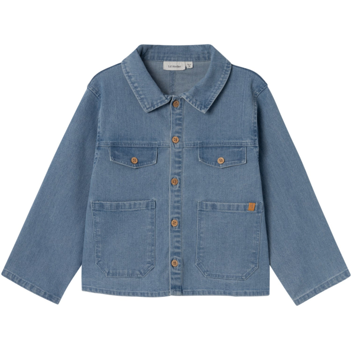 Lil'Atelier Medium Blue Denim Okaja Denim Skjorta