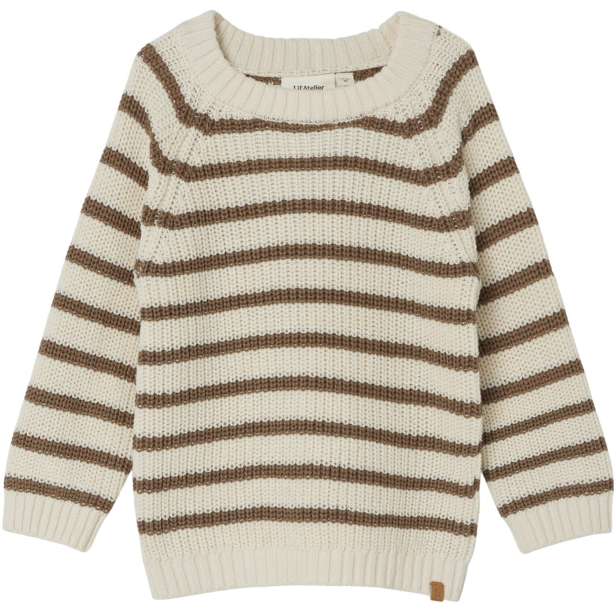 Lil'Atelier Birch Emlen Stickad Blus Stripe