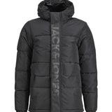 Jack & Jones Junior Black Cospeed Puffer Jacka