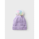 Name It Pastel Lilac Metea Stickad Beanie1