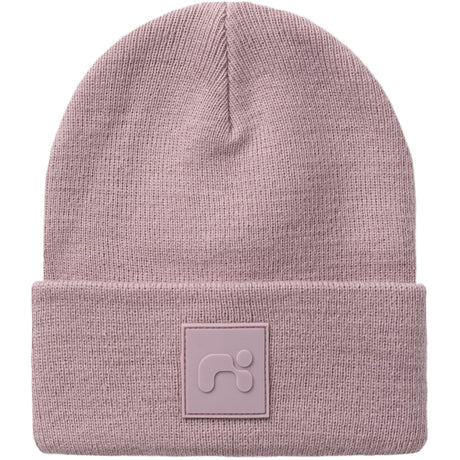 Name It Mauve Shadows Malik Stickad Beanie Badge