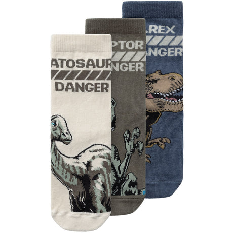 Name It Bering Sea Sofus Jurassic 3-pack Strumpor